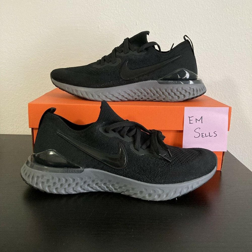 Nike Epic React Flyknit 2 Running Shoe BQ8928-001 Black Men Sizes 9.5 - 12.5 NEW